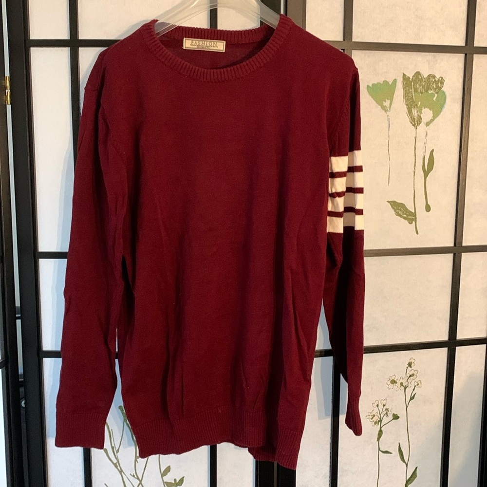 Fashion sweater, ptp: 21”-22”, 💯 cotton